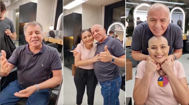 Em apoio à filha em tratamento contra o câncer, Vagner Sales ‘raspa’ o cabelo e diz: “pelo amor que eu tenho por você”