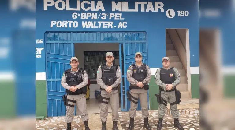 Comandante do 6⁰ Batalhão da Polícia Militar faz visita institucional aos municípios de Porto Walter e Marechal Thaumaturgo