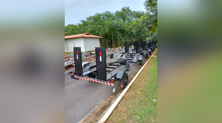 Idaf adquire carretas para transporte de barcos e quadriciclos