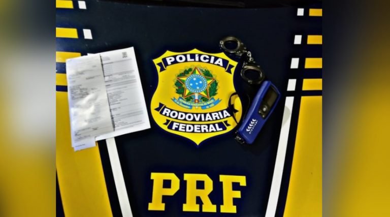 Condutor é preso pela PRF por dirigir na BR-364 sob efeito de álcool