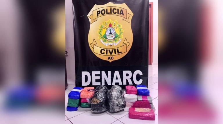 Mais de 20 quilos de drogas são apreendidos em porta-malas de carro na BR-317