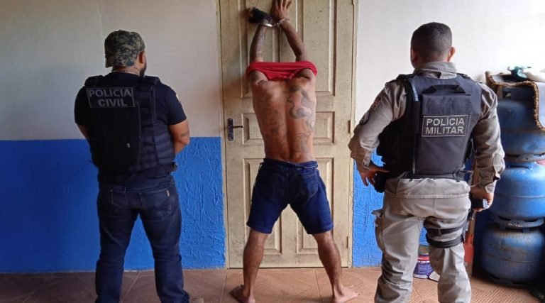 Ação integrada prende foragido da justiça em Capixaba