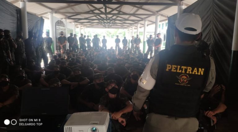 Polícia Militar, através do 6°BPM/Peltran, realizou palestra sobre segurança viária no 61°BIS