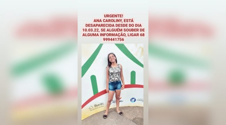 Estudante de 16 anos desaparece no AC após sair de casa para jogar bola