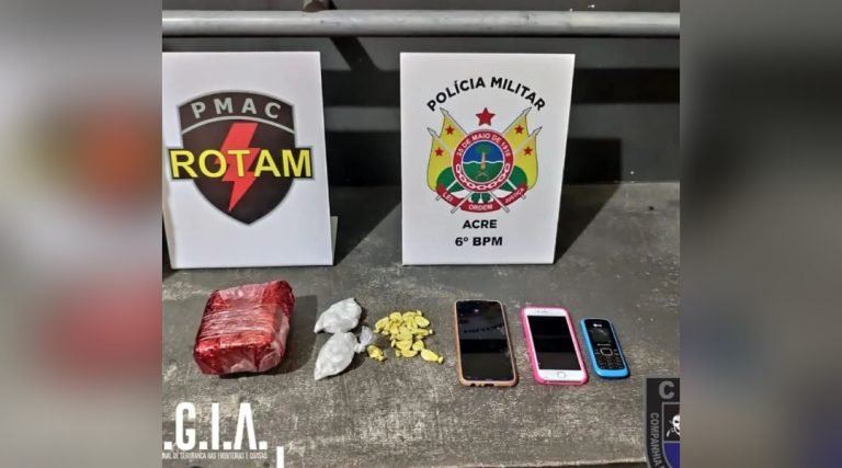Polícia Militar prende dois por tráfico de drogas entre Cruzeiro do Sul e Amazonas