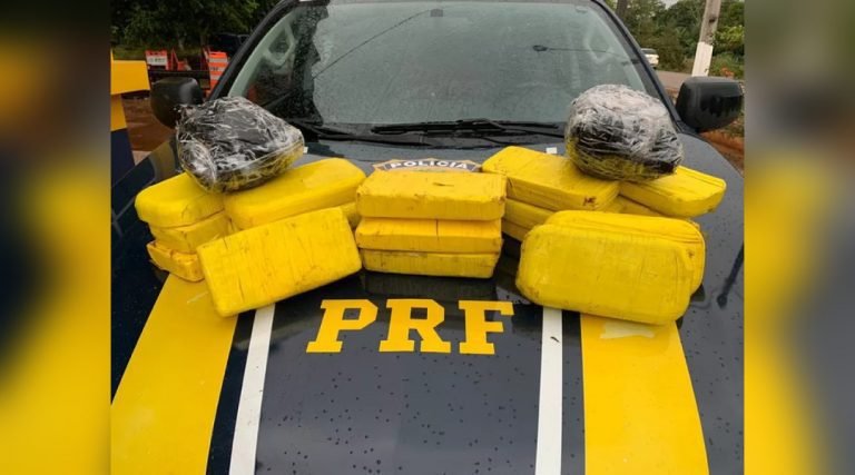 Mais de 20 quilos de cocaína e skunk são apreendidos em carro de motorista sem CNH em Senador Guiomard