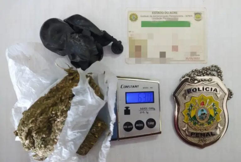 Mulher é presa com maconha nas partes íntimas durante revista na penitenciária de Cruzeiro do Sul