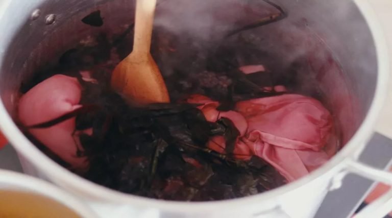 Apaixonada por moda, bióloga do AC monta desfile com reutilização de roupas tingidas com açafrão, crajiru e café￼