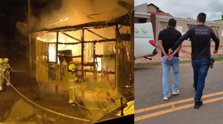 Professor é preso por tentativa de feminicídio após incendiar a casa da ex no Acre