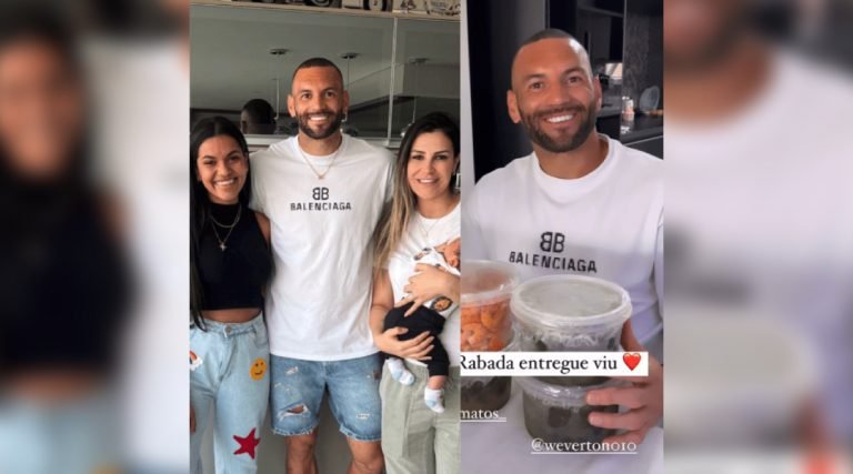 Weverton mata saudade do AC comendo rabada feita por mãe de influenciadora