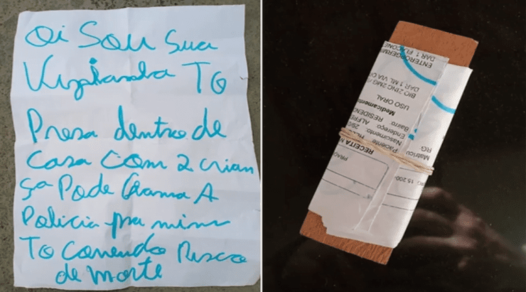 Mulher mantida em cárcere foi resgatada após jogar bilhete com pedido de socorro no quintal de vizinha: ‘Tô com risco de morte’