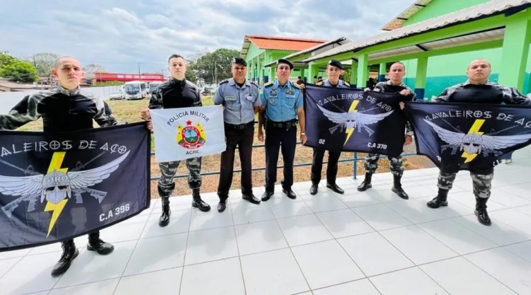 Policiais acreanos concluem curso em Goiás e são os novos cavaleiros de aço da PM