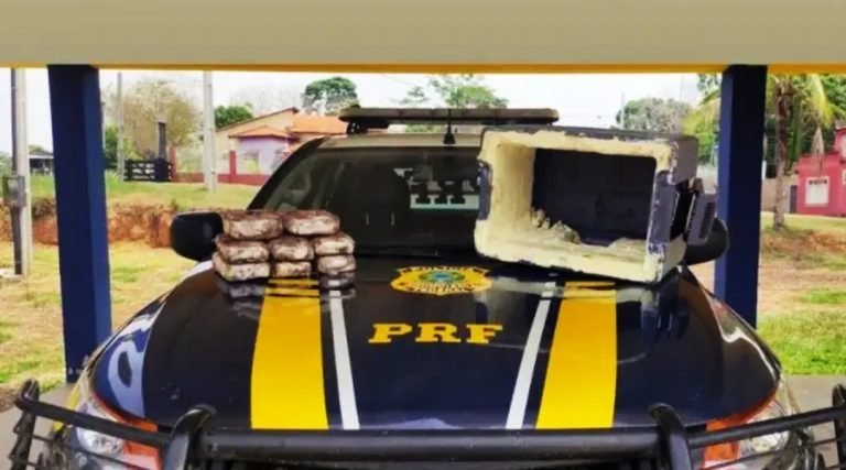 Vídeo; PRF apreende drogas escondidas em caixa térmica na BR-364 em Xapuri