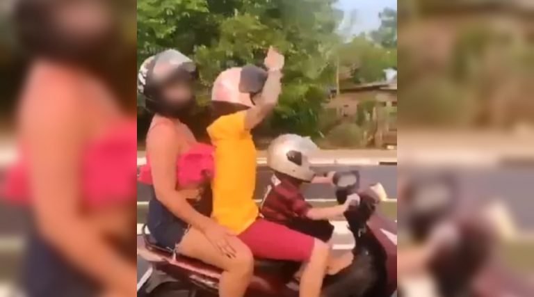 Polícia Civil identifica e indicia casal que aparece em vídeo com filho de 5 anos pilotando motocicleta