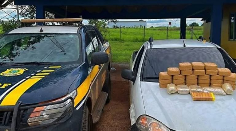 Em Senador Guiomard, PRF apreende 32 quilos de pasta base de cocaína escondidos em carroceria de veículo