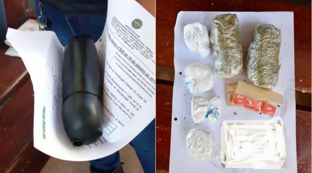 Mulher é presa ao tentar entrar com droga escondida nas partes íntimas em presídio de Rio Branco