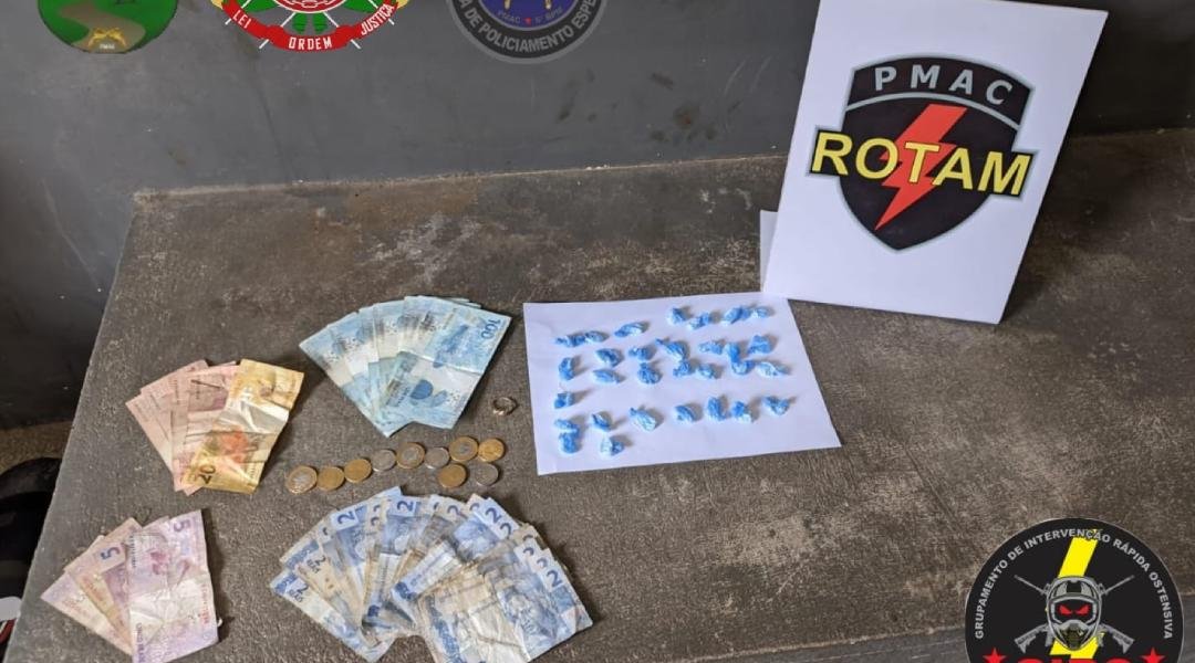 Dois são presos pelo crime de tráfico de drogas em Cruzeiro do Sul