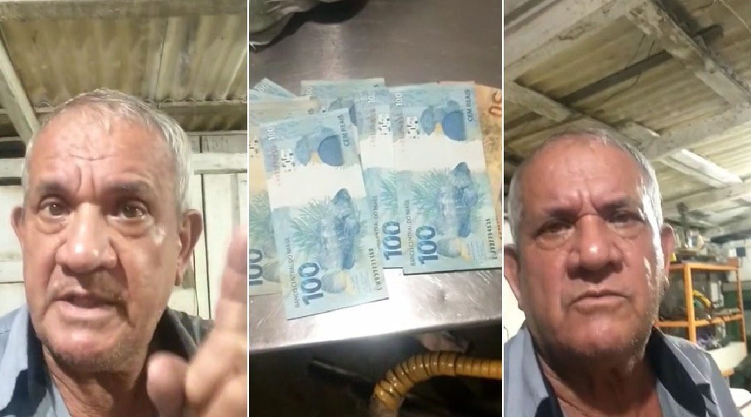 Idoso encontra R$ 6,8 mil em sacolas com bananas e devolve para a dona em Boa Vista