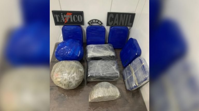 Trio é preso com quase 10 quilos de drogas em Cruzeiro do Sul
