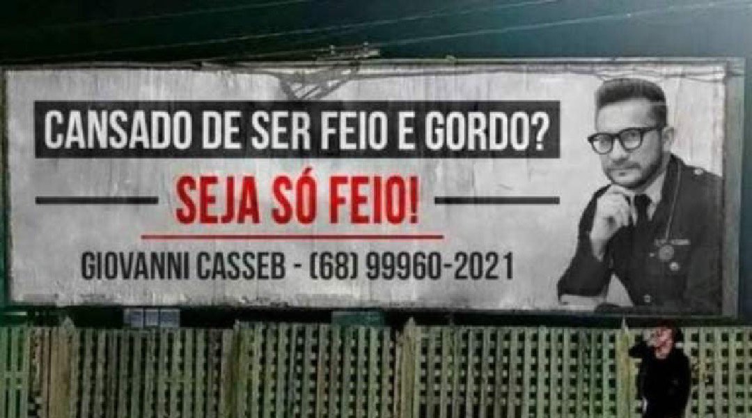 Médico acreano é acusado de ‘gordofobia’ e gera revolta na web ao criar outdoor; entenda caso