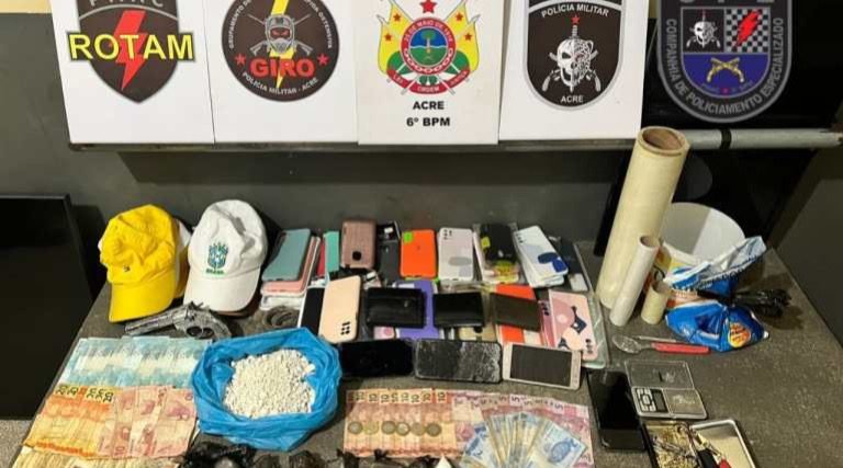 Polícia fecha “bocas-de-fumo” em três cidades do Acre e prende traficantes e foragidos