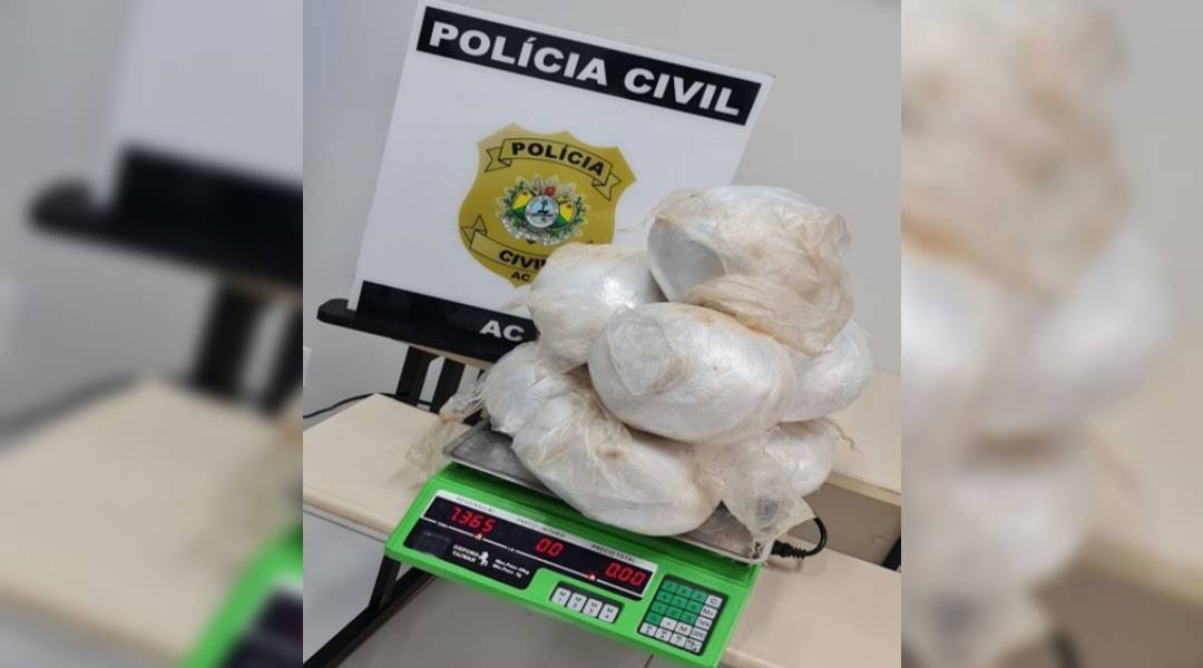 Polícia Civil do Acre apreende quase dez kilos de drogas em residência de Cruzeiro do Sul