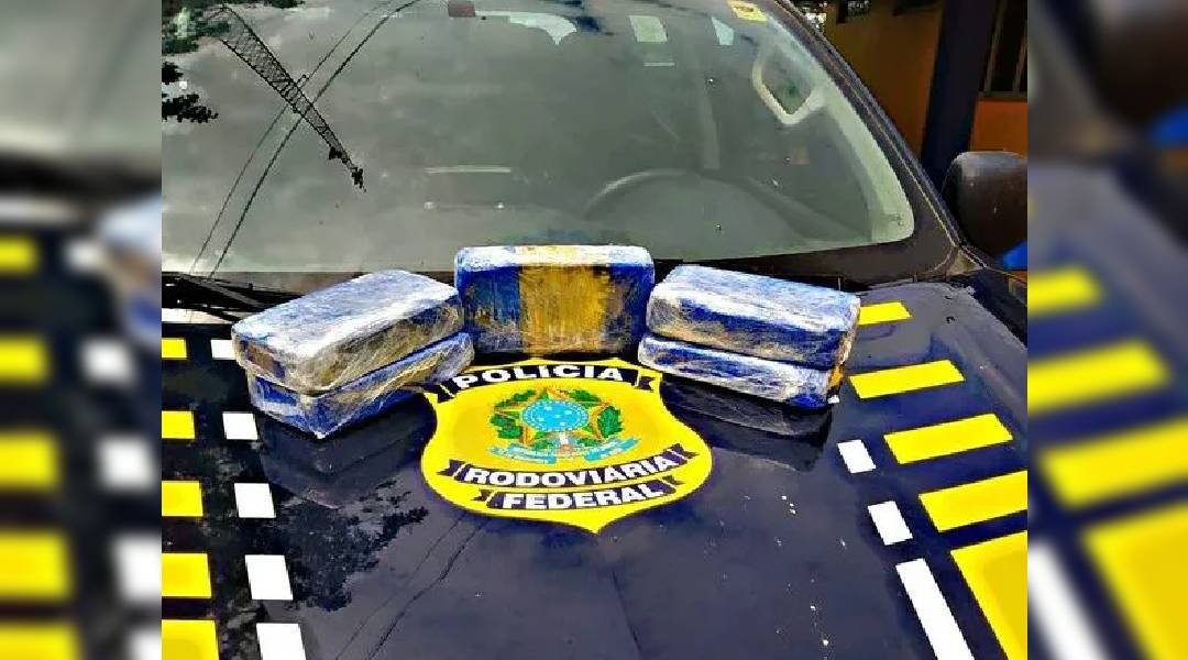 PRF apreende quase 6kg de cocaína dentro de táxi em Rio Branco