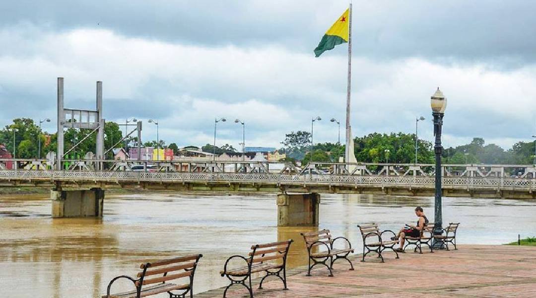 Neste domingo Rio Acre amanhece marcando 10,48 metros devido as chuvas