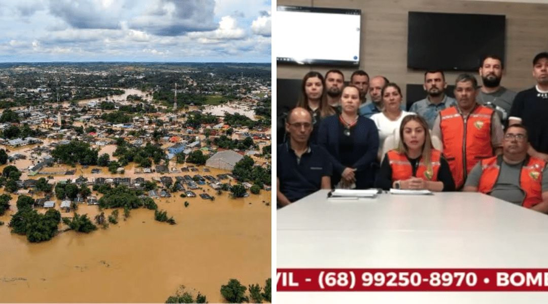 Prefeita de Brasiléia coordena ação para atender famílias desabrigadas pela enchente