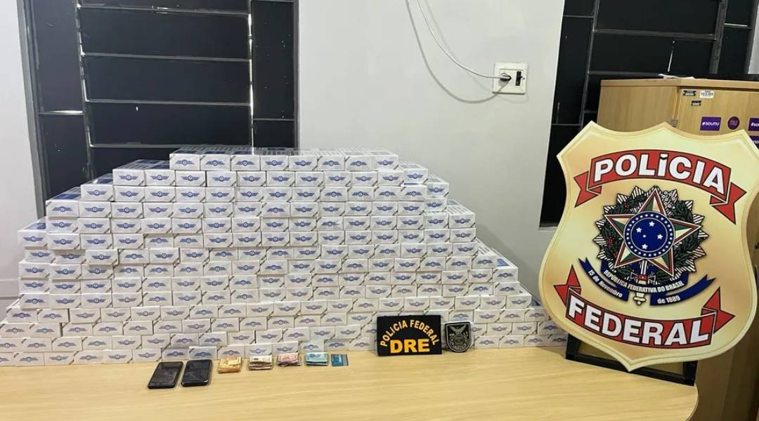 Dois são presos com mais de 2,2 mil maços de cigarro contrabandeados em Cruzeiro do Sul