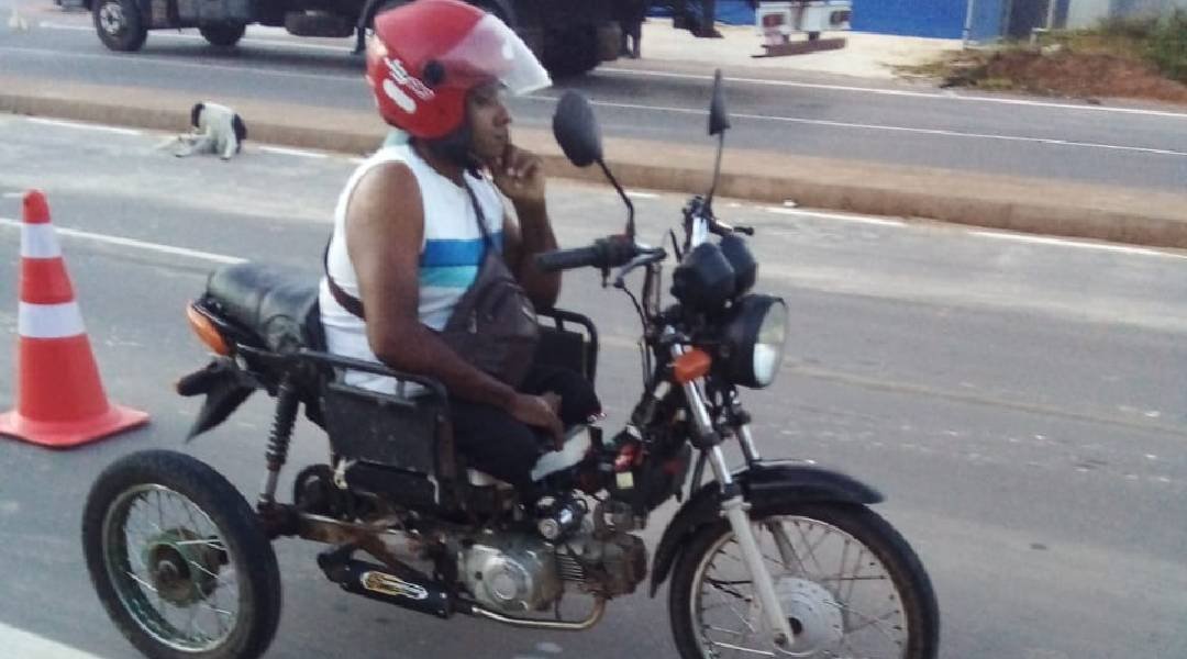 Cadeirante em moto com peças adulteradas é preso no interior do Acre&nbsp;