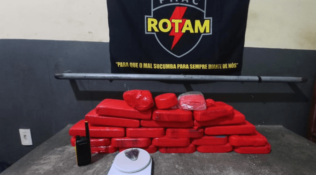 Polícia Militar apreende quase 23 kg de drogas em Cruzeiro do Sul