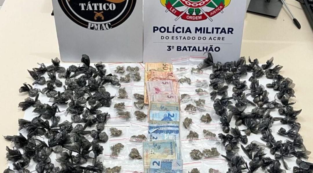 Homem é preso em flagrante por transportar drogas, no Acre