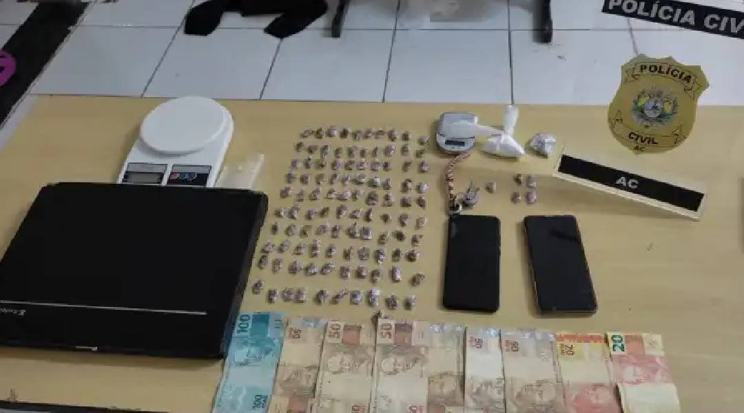 Em Sena Madureira, casal de traficantes é preso pela polícia