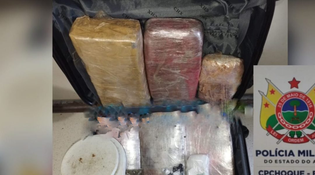 Trio é preso com mais de 6kg de droga em Rio Branco