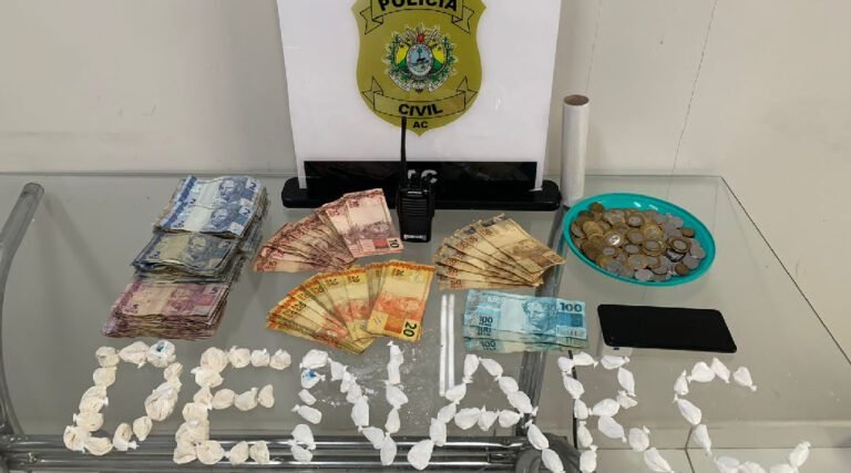 Polícia Civil realiza apreensão de drogas e prisão de membro do crime organizado em Cruzeiro do Sul