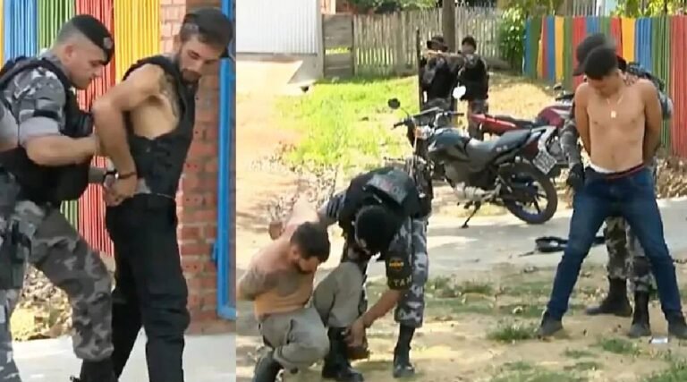 Bandidos que mantinham pai e filha reféns em carro se entregam a polícia