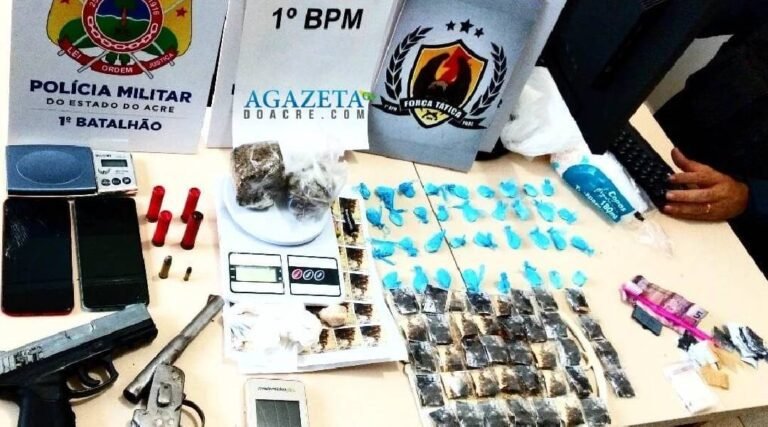 Quarteto é preso após polícia identificar fumaça de maconha saindo de área de mata em Rio Branco