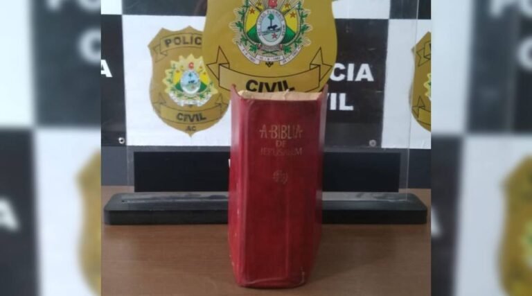 Bíblia furtada de Loja Maçônica é recuperada pelo Setor Nepatri em Cruzeiro do Sul