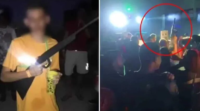 No Acre, festa escolar ostenta réplica de arma de fogo e caso vai parar no MP