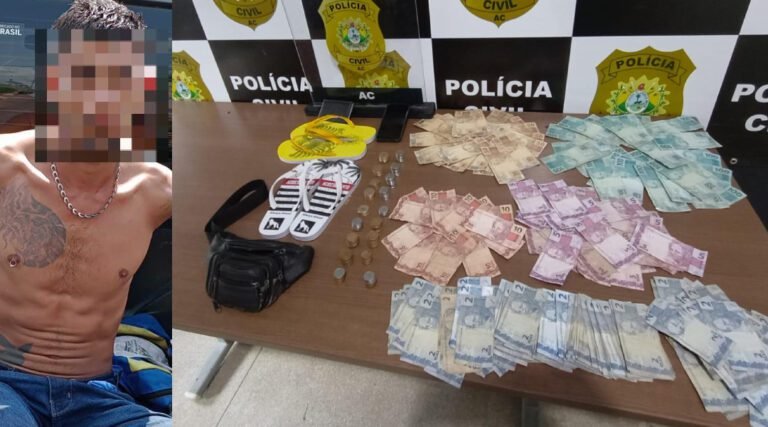 Em Cruzeiro do Sul, Setor Nepatri prende homem acusado de furtar pertences e dinheiro de vendedor ambulante