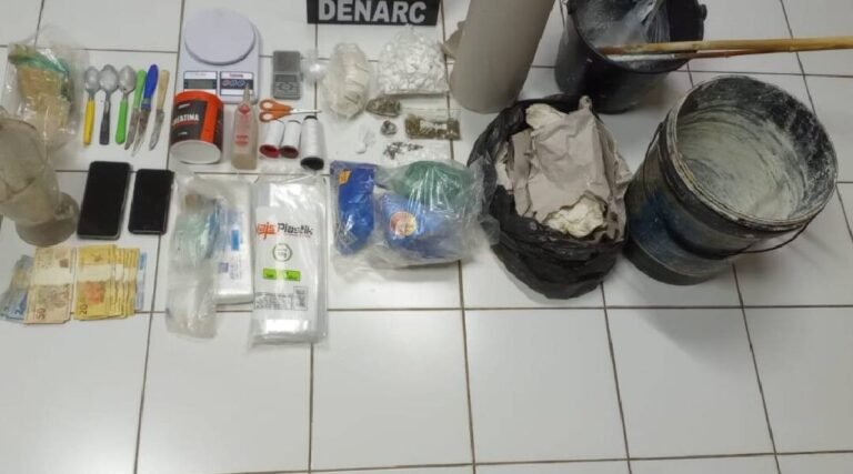 Polícia fecha laboratório de drogas e prende traficante em Rio Branco