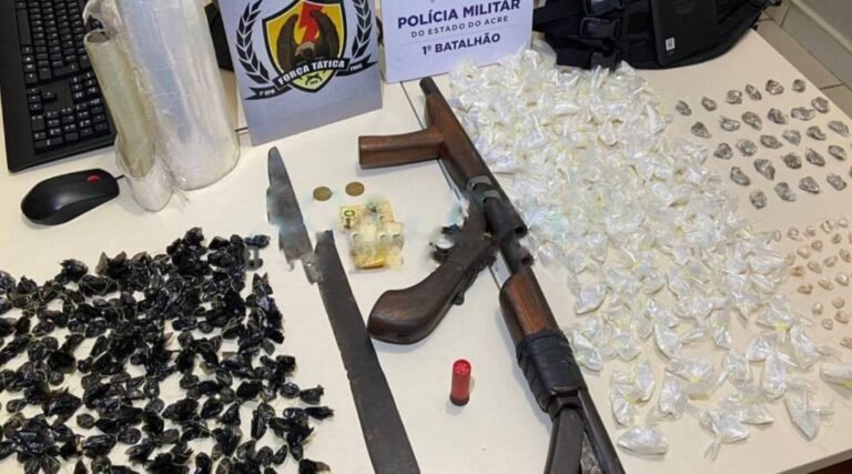 Polícia implode boca de fumo e prende traficantes com grandes quantidades de droga em Rio Branco