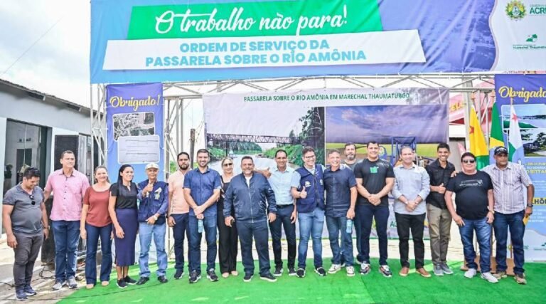 Governo do Acre anuncia início da construção da Passarela sobre o Rio Amônia, em Marechal Thaumaturgo