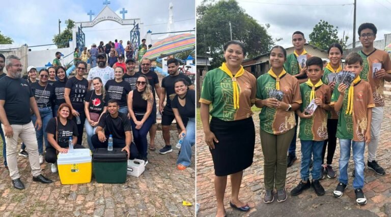 Equipes de igrejas prestam serviços voluntários e atos de gentileza no cemitério São João Batista