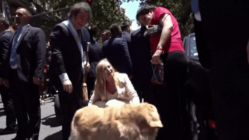 apos-tomar-posse,-milei-interrompe-desfile-para-cumprimentar-cachorro-|-cnn-brasil