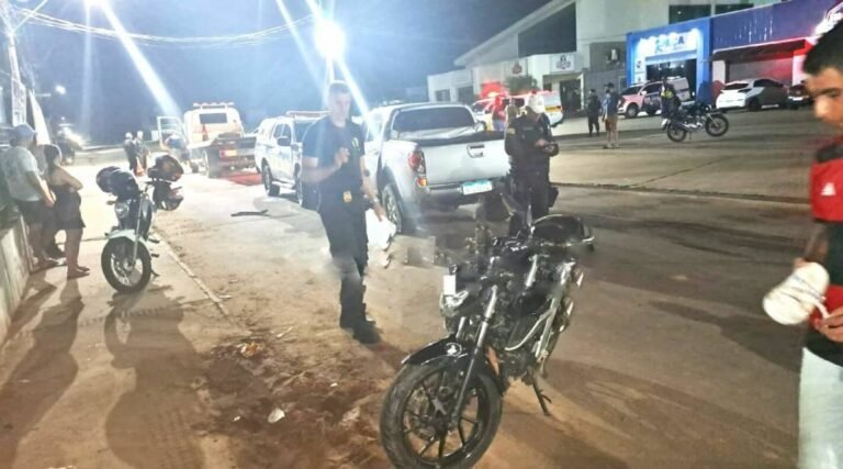 Em Rio Branco, motorista bate de frente com viatura da PM e se recusa a fazer bafômetro; mulher fica ferida