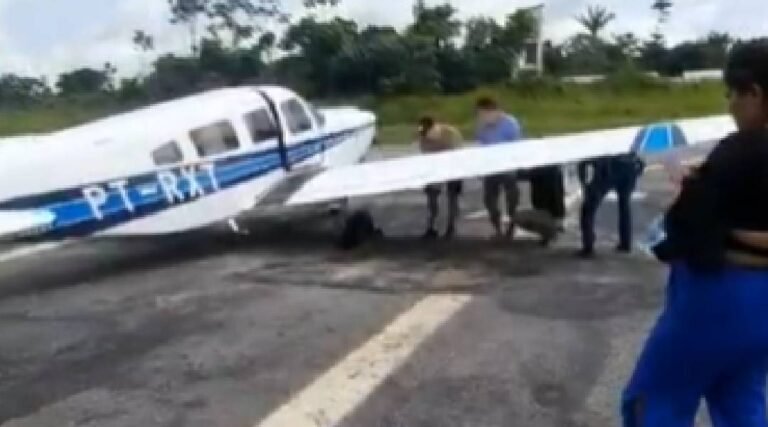 Aviões atolam em pista precária e cancelam voos noturnos em Marechal Taumaturgo