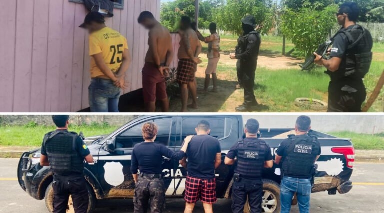 Operação da Polícia Civil em Rodrigues Alves prende grupo de traficantes que estariam aplicando “disciplina” em usuários