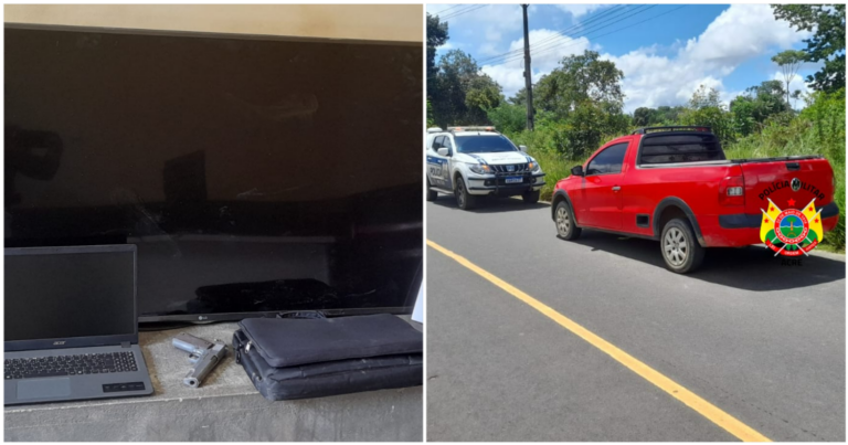 Polícia Militar recupera veículo e pertences que haviam sido roubados de residência em Cruzeiro do Sul
